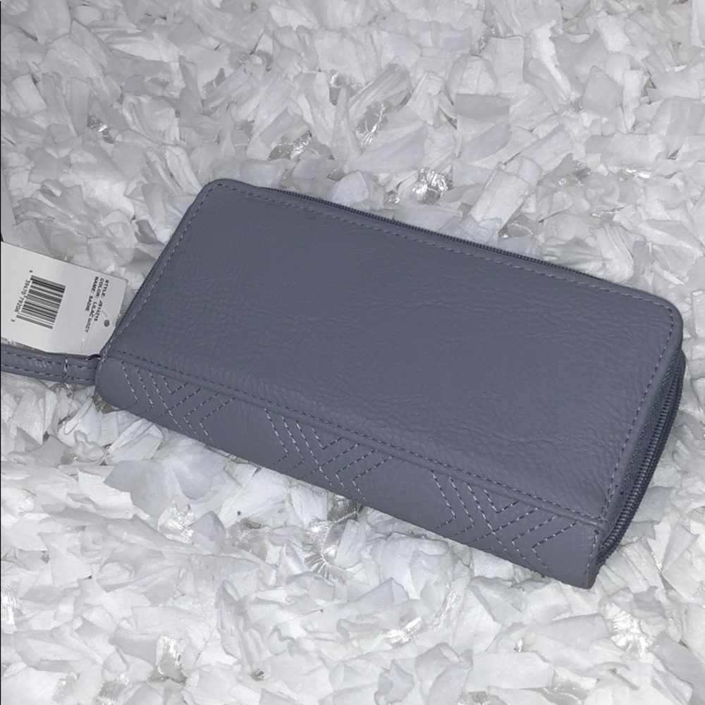 Jessica Simpson Sadie Wristlet Lilac Grey NWT - Picture 4 of 5